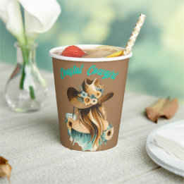 Coastal Cowgirl Western Party Paper Cups