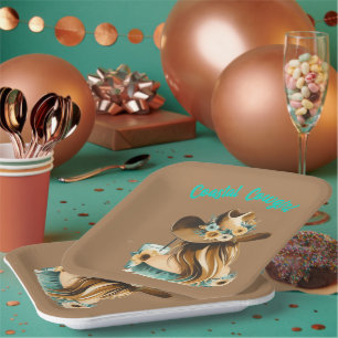 Coastal Cowgirl Western Party  Paper Plates