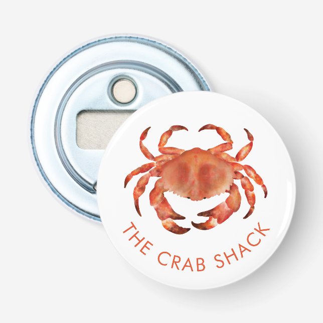 Coastal Crab Bar Restaurant Business Bottle Opener (Front)