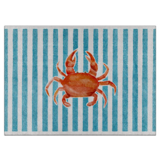 Coastal Crab Cutting Board