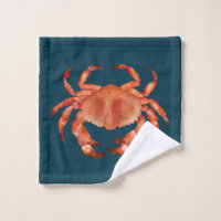 Beach-Themed Bath Towels: Nautical Crab Bath Towel