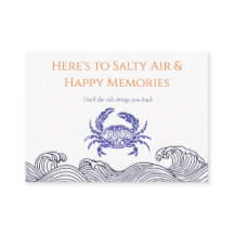 Coastal Crab Thank You Card for Airbnb Hosts