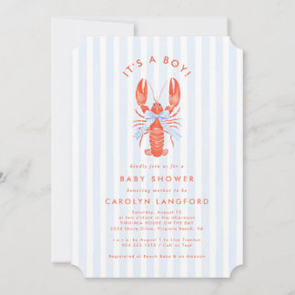 Coastal Cutie Baby Shower Invitation