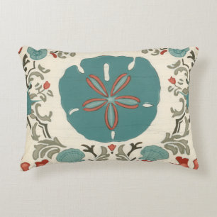 Coastal Damask I Accent Pillow