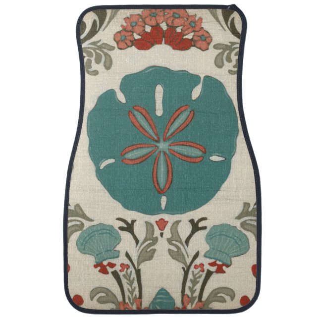 Coastal Damask I Car Mat (Front)