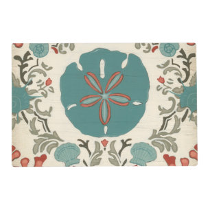 Coastal Damask I Placemat