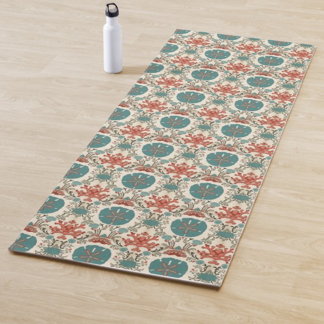 Coastal Damask I Yoga Mat (In Situ)