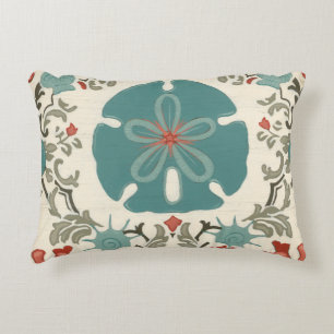 Coastal Damask II Decorative Pillow