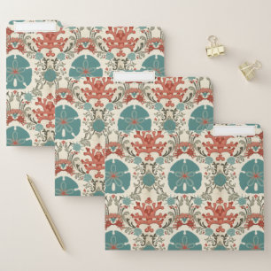 Coastal Damask II File Folder