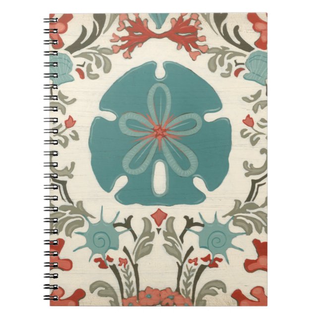 Coastal Damask II Notebook (Front)