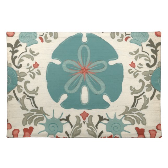 Coastal Damask II Placemat (Front)