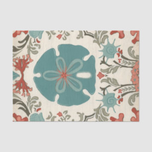 Coastal Damask II Tissue Paper