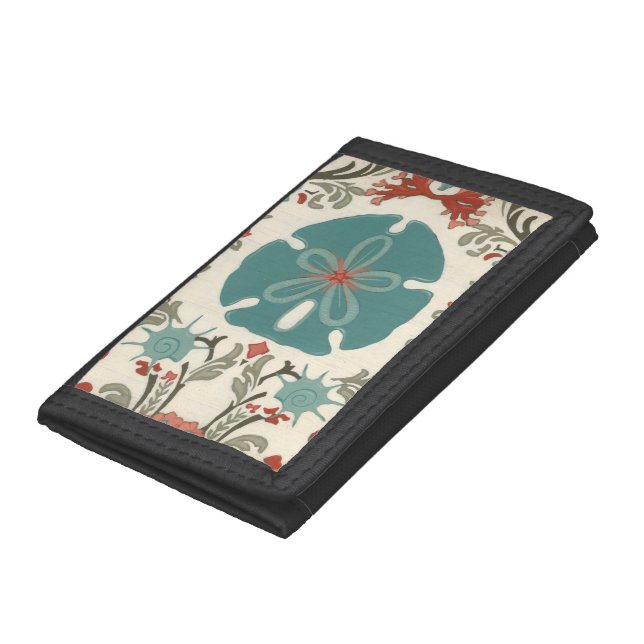 Coastal Damask II Tri-fold Wallet (Bottom)