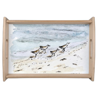 Coastal decor beach serving tray