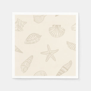 Coastal Dine Sandy Taupe Napkins