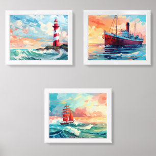 Coastal Dreams Wall Art Sets