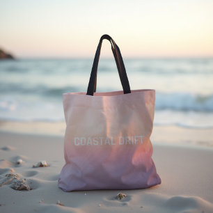 Coastal Drift - Pastel Sunset Gradient Tote Bag