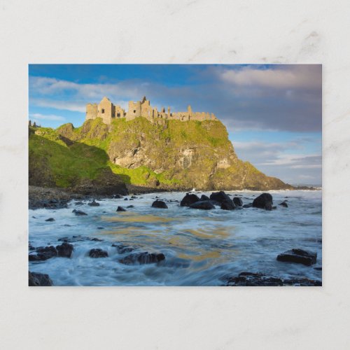 Coastal Dunluce castle Ireland Postcard