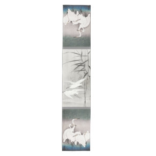 Coastal Egret Asian Art Medium Table Runner