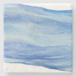 Coastal Elegance Watercolor Wave Coaster
