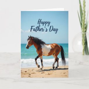 Coastal Equine Fathers Day Card