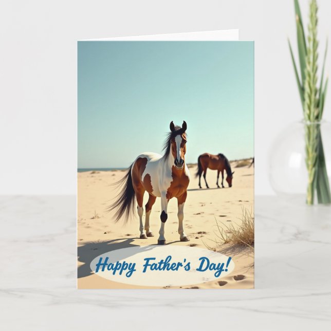 Coastal Fathers Day Equine Card (Front)