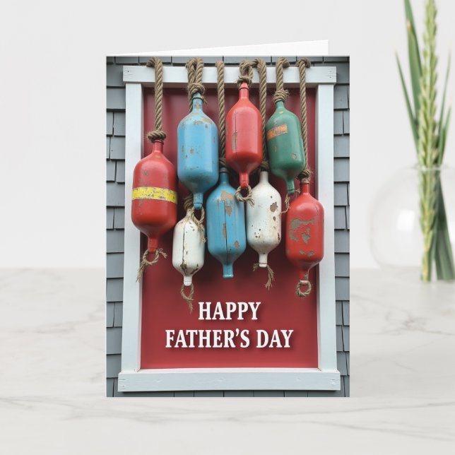 Coastal Fathers Day Floats Card (Front)