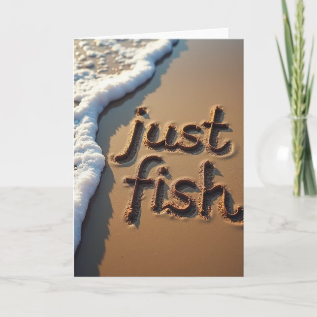 Coastal Fathers Day Message Card (Front)