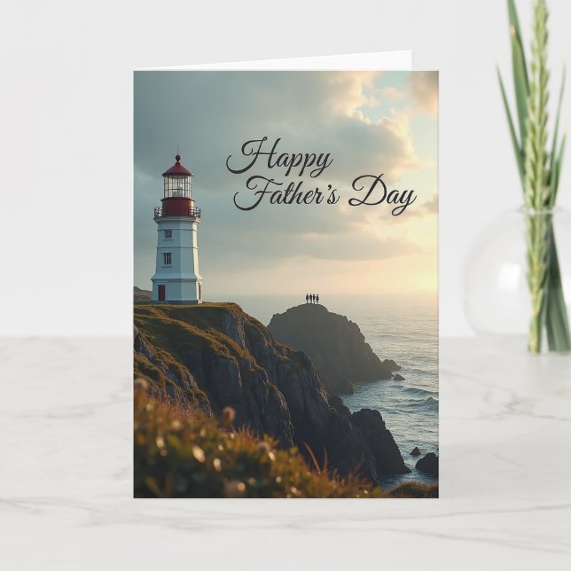 Coastal Fathers Day Tower Card (Front)