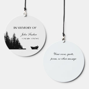 Coastal Fisherman Maritime Personalized Memorial Wind Chime