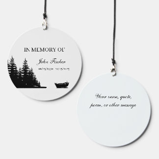 Coastal Fisherman Maritime Personalized Memorial Wind Chime