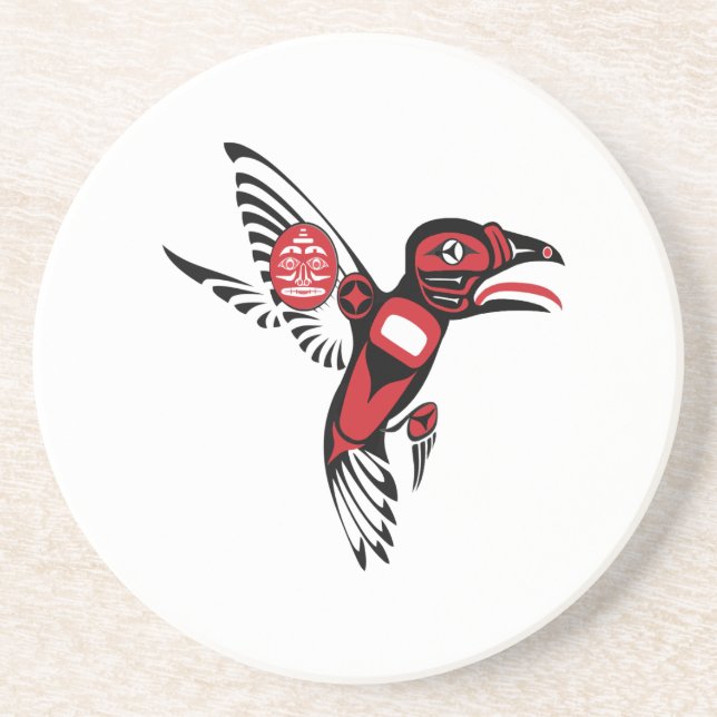 Coastal Flight Sandstone Coaster (Front)