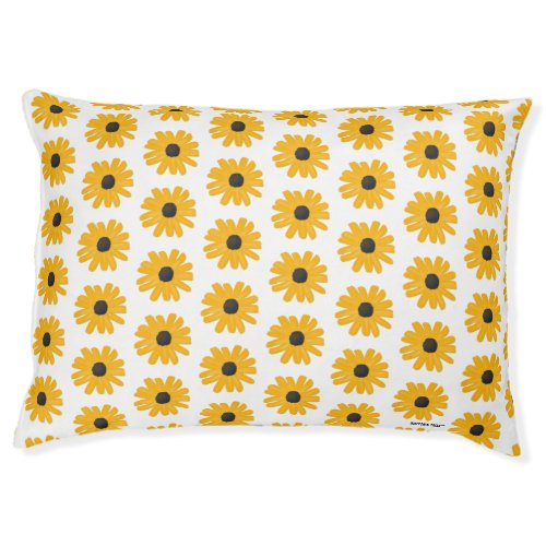 Coastal Flowers Dog Bed Indoor and Outdoor