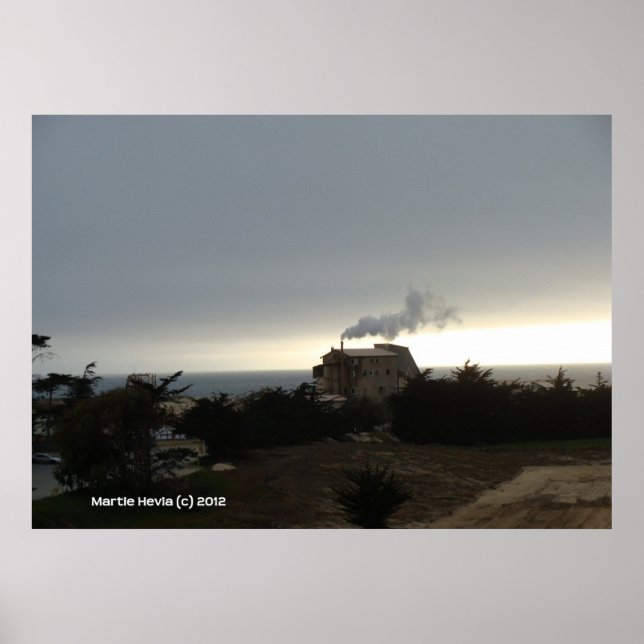 Coastal Fog and Smoke Poster (Front)