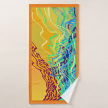 Coastal Frequencies 2a Art Towel
