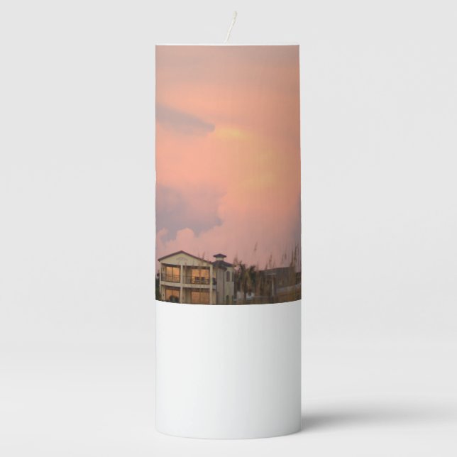 Coastal Glow Pillar Candle (Front)