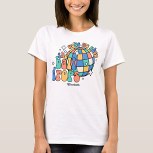 Coastal Glow Retro Happy New Year Party T-Shirt
