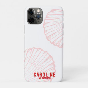 Coastal granddaughter nautical pink seashell iPhone 11 pro case