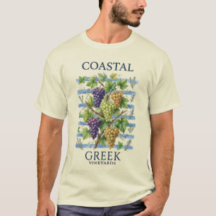"Coastal Greek Vineyards – A Mediterranean Breeze T-Shirt