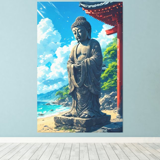 Coastal Guardian Canvas Print (Insitu(Wood Floor))