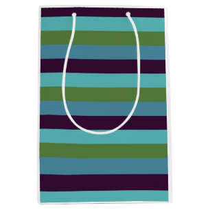 Coastal harmony stripes medium gift bag