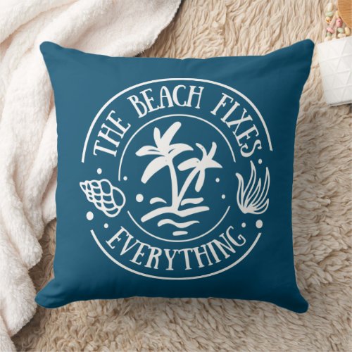 Coastal Home Decor Throw Pillow