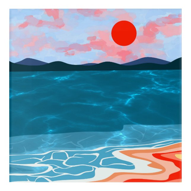 Coastal Hues Acrylic Print (Front)