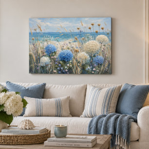 Coastal Hydrangea 36x24 Gallery Wrap