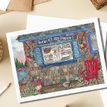 Coastal Ice Cream Shop Watercolor Postcard<br><div class="desc">Send someone a special note with this Independence Day themed postcard featuring an original watercolor painting of a quaint, New England ice cream stand. Rocket's Ice Cream Shop, features a cute, coastal Maine ice cream window where you can order all of your favorite flavors, take in the beautiful view, or...</div>