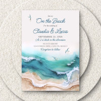 Coastal Join Us On the Beach Destination Wedding