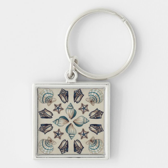 Coastal Kaleidoscope I Keychain (Front)