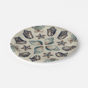 Coastal Kaleidoscope I Paper Plates