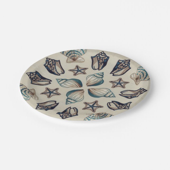 Coastal Kaleidoscope I Paper Plates (Angled)