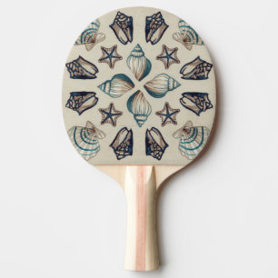 Coastal Kaleidoscope I Ping Pong Paddle